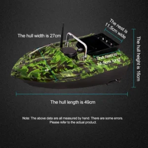 Camouflage Remote Control Bait Boat for Carp Fishing