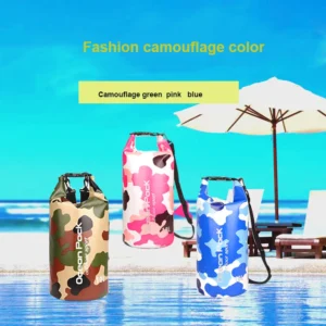 Camouflage PVC  Ocean Pack 10L Waterproof Dry Bag for Camping Hiking Travelling