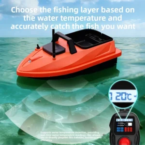 V805 Small GPS Bait Boat 24 GPS Points 1.5kg Load Capacity 500 Meters