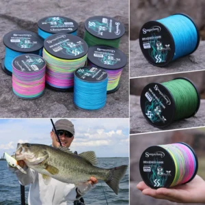 Sougayilang New 9 Strands PE Fishing Line Braid Fishing Line Multifilament Fishing Wire Carp Fishing Line