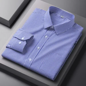 Men Formal Long Sleeve Shirt Business Pocket Social Men's Clothing S-5XL