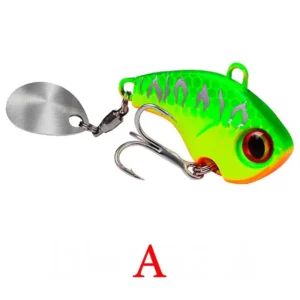 Fishing Lures Wobble Rotating Metal Vib Vibration Bait Winter Fishing Artificial Hard Baits