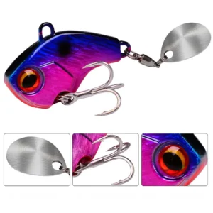 Fishing Lures Wobble Rotating Metal Vib Vibration Bait Winter Fishing Artificial Hard Baits
