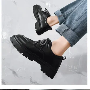 Men's High-End British Trend  Fashionable Casual for Business Dress Height Increasing for Winter Spring Autumn