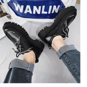 Men's High-End British Trend  Fashionable Casual for Business Dress Height Increasing for Winter Spring Autumn