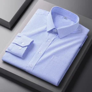 Men Formal Long Sleeve Shirt Business Pocket Social Men's Clothing S-5XL
