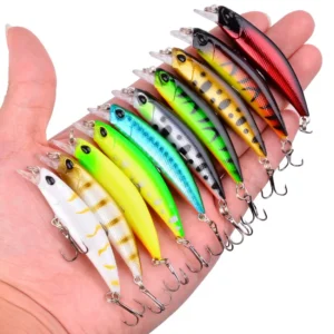 Laser Slow Mixed Minnow Fishing Lure Set Kit Mini Fishing Lures Pesca Tackle0