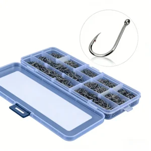 Sharp Carbon Steel Fishing barbed Hooks Multiple Specs 50-1600 Lure Fishing Set