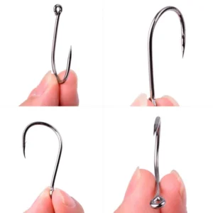 Aorace 40-100pcs/Box Fishing Hook Iseama Circle Carp Eyed Fishing Hook Japan Single Jig Hook