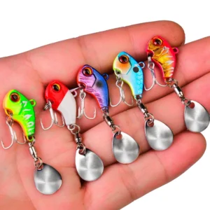 Fishing Lures Wobble Rotating Metal Vib Vibration Bait Winter Fishing Artificial Hard Baits
