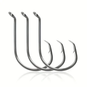 160pcs Stainless Steel Circle Hook Set, 2x Strong Offset Octopus Hooks for Sport Fishing
