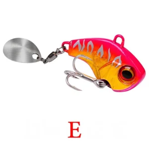 Fishing Lures Wobble Rotating Metal Vib Vibration Bait Winter Fishing Artificial Hard Baits