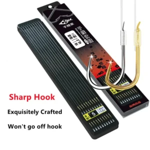 20 hooks/10 pairs of golden pomelo fishing gear, fishing line, double hook fishing hook