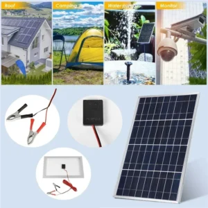 Outdoor Solar Panel 600W 12V Polycrystalline USB Power Portable Solar Generator for Lighting Camp