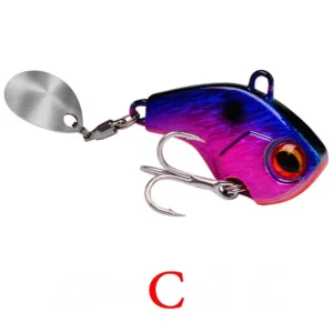 Fishing Lures Wobble Rotating Metal Vib Vibration Bait Winter Fishing Artificial Hard Baits