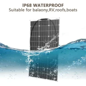 200W Flexible Solar Panel for Campervan Roof Shed 100W Photovoltaic Solar 12V Battery Green Energy Solution