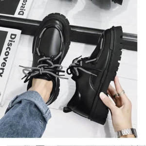 Men's High-End British Trend  Fashionable Casual for Business Dress Height Increasing for Winter Spring Autumn