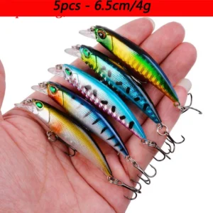Laser Slow Mixed Minnow Fishing Lure Set Kit Mini Fishing Lures Pesca Tackle0