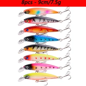 Laser Slow Mixed Minnow Fishing Lure Set Kit Mini Fishing Lures Pesca Tackle0