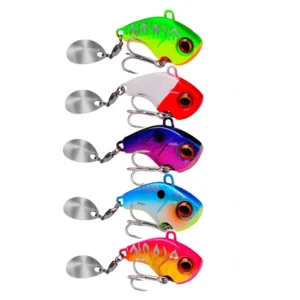 Fishing Lures Wobble Rotating Metal Vib Vibration Bait Winter Fishing Artificial Hard Baits