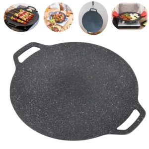 Korean BBQ grill pan Medical stone Coating Non-stick Marble with Handle for Grill, BBQ